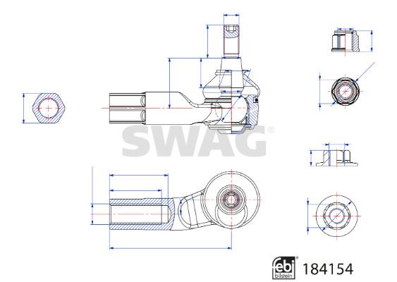 SWG-33109286 Sag Rot Basi Vw Golf Audi A3 Seat Leon