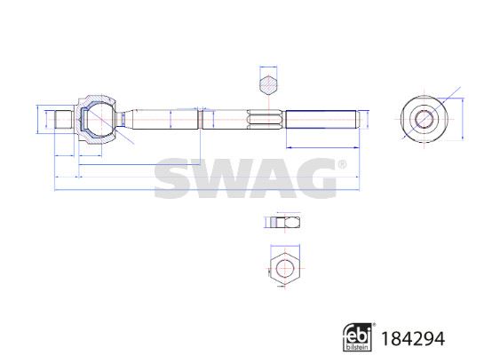 SWAG 33109348 Rot Mili Ön Sağ-Sol Dacia Duster Ii 18>