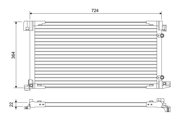 VALEO 822669 Kondenser Toyota Prius Phv