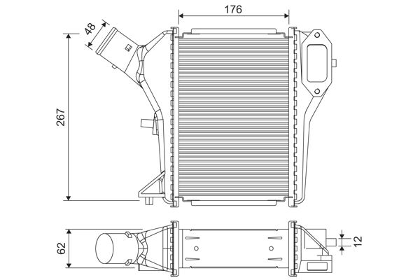 42-2001 Turbo Radyatoru (Intercooler) Honda Cr-V Iv (Rm_) 1.6 I-Dtec (Re6) 2013-