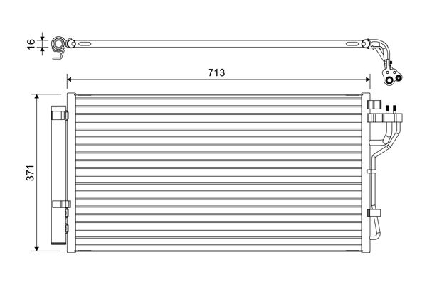 VALEO 822667 Kondenser Kia Optima