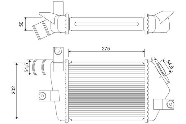 VALEO 818693 Turbo Radyatörü Mitsubishi L200 Pajero