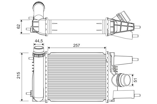 42-3111 Turbo Radyatoru (Intercooler) Nissan Juke 1.2 Dig-T 2010-