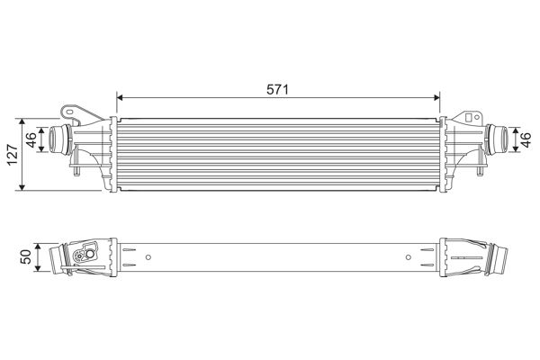 DENSO DIT20005 Intercooler. Charger Opel Adam 12-19
