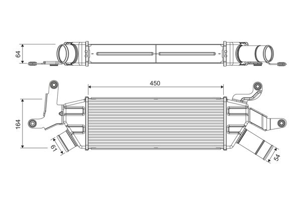VALEO 818370 Turbo Radyatörü Psa C Crosser 4007