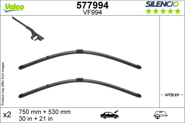 VALEO 577994 Silencio Silecek Flat Blade Oe Lhd Vf994 Kit