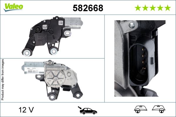 VALEO 582668 Silecek Motoru Arka Porsche Macan