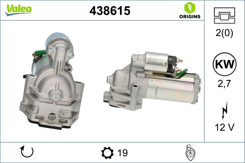 VALEO 438615 Marş Motoru Ford Transit 01> 2.4 Tdci