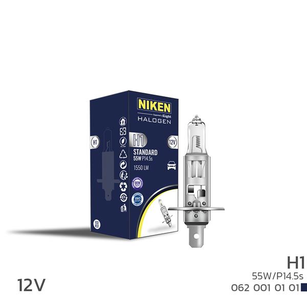 NIKEN 0620010101 Niken H1 55w Halojen Ampul P14.5s 12v