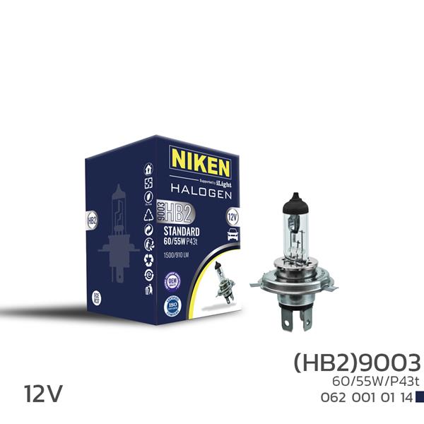 NIKEN 0620010114 Niken 9003 Hb2 60w/55w Halojen Ampul P43t 12v