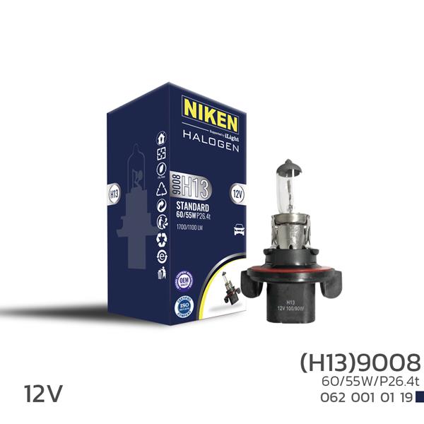 NIKEN 0620010119 Niken 9008 H13 60w/55w Halojen Ampul P26.4t 12v