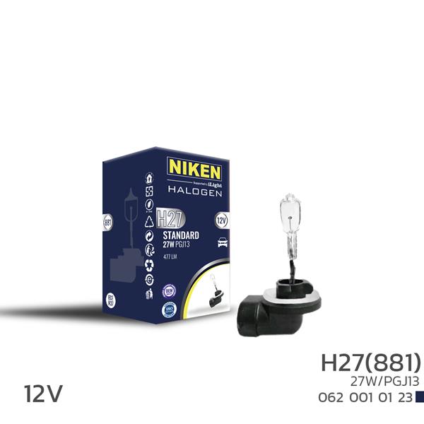 NIKEN 0620010123 Niken H27w/2 881 27w Halojen Ampul Pgj13 12v