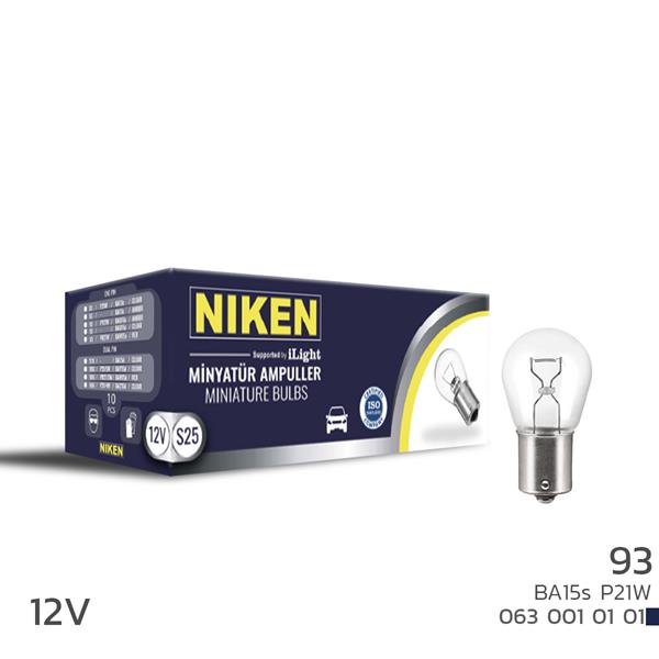 NIKEN 0630010101 Niken 93 Ampul Düz Ba15s P21w 12v 10lu