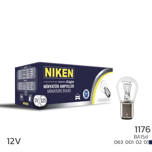 NIKEN 0630010201 Niken 1016 Ampul Düz Ba15d P21w/5w 12v 10lu