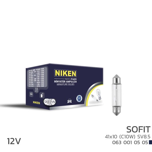 NIKEN 0630010505 Niken Sofit Ampul 10w 41x10 12v 10lu