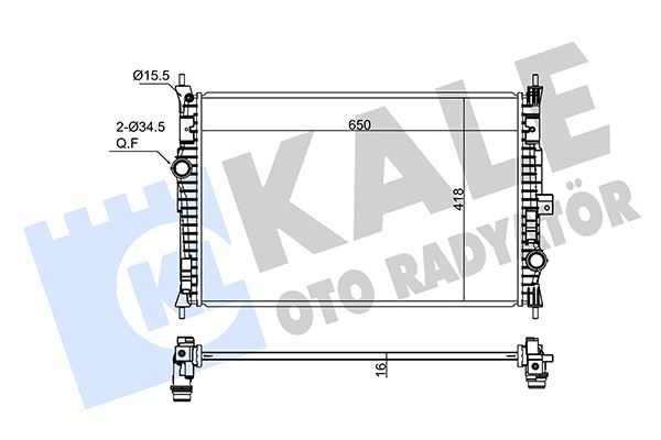KALE 362345 Motor Su Radyatörü Astra L 21> Combo E 19> Grandland 17> Zafira Life 19> Vivaro C 19> Jumpy Iii 16> C4 18> C5 18> Berlingo 18> Expert 16> 508 18> 5008 16> 308 14> 3008 16> Ds4 21> Ds7 1.2-1.5-1.6-2.0