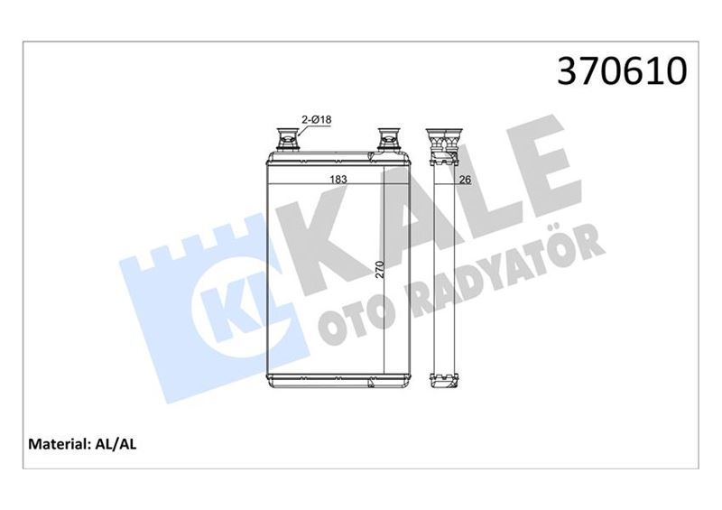 41-2810B Kalorifer Radyatoru Brazing Mercedes S Serisi (W221) S 320 - S 320 Cdi - S 350 - S 500 - S 600 2005-2013