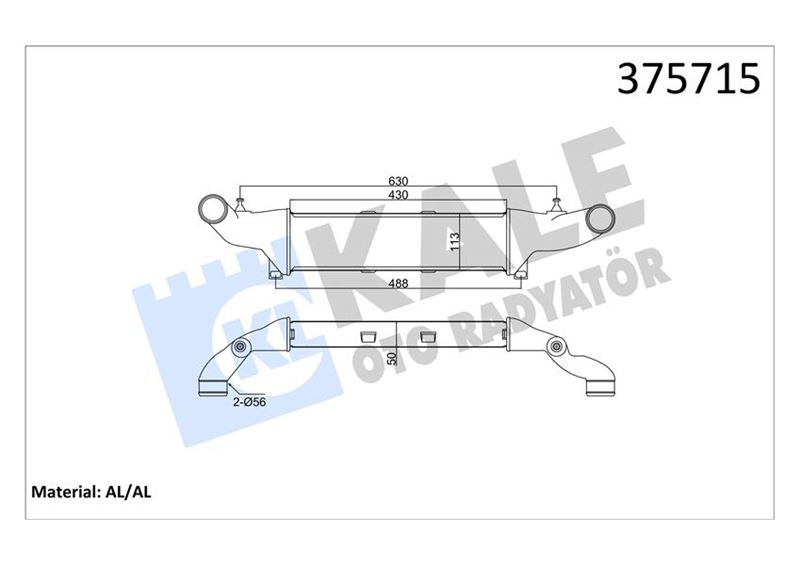 MGA-87204 Turbo Radyatoru Intercooler Mercedes W202 C200-C200cdi-C220cdi-C250td Clk (C208) 200-230