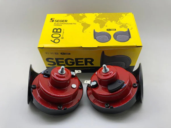 SEGER 60BO12.000.01 Salyangoz Korna Dadat Takim-Tek Terminalli 12v