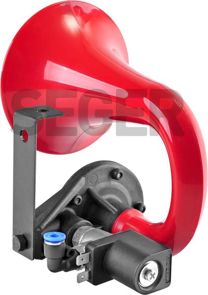 SEGER 80JH24.000.01 Tek Borulu Havali Korna 24v Unichorn-Tek Boynuz