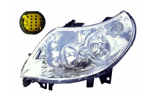 AYFAR 505209 Far Motorlu Sol Fiat Ducato Maxi-Peugeot Boxer-Citroen Jumper 06-11 8 Fişli