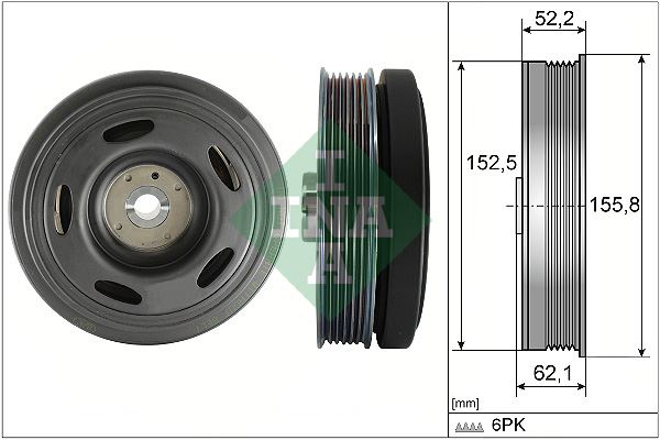 INA 544 0515 10 Krank Kasnagi  Megane Iv/Talisman/Kadjar
