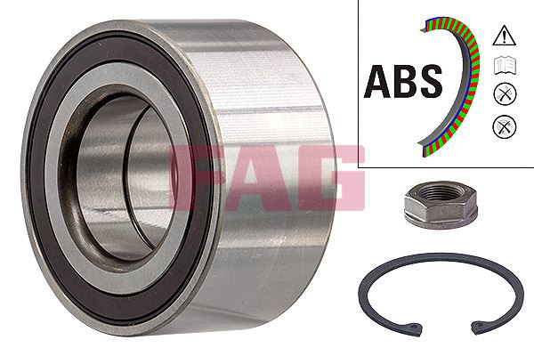 FAG 713650690 Ön Teker Rulmani Opel Corsa F-Corsa E 19> Peugeot 208-2008 19> Citroen C4 20> Ds3 19> 40.3x78x38
