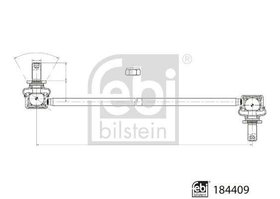 FEBI 184409 Z Rotu Ön Sağ-Sol Toyota Corolla 1.2l 8nrfts Nre210 19-> 1.6l 1zr-Fae Zre210 19-> 1.8l 2zr-Fxe Hybr Id Zwe211 Cross Zvg12 19-> / Ch-R 1.2l 8nrfts Ngx10 16-> 1.8l 2zr-Fxe Hybrid Zyx10 16->