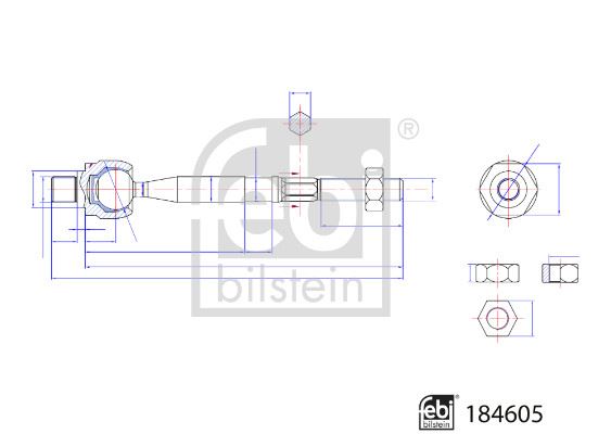 FEBI 184605 Rot Mili Kia