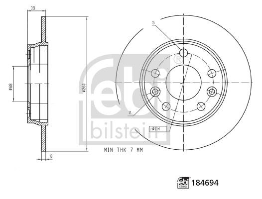 FEBI 184694 Fren Diski Renault