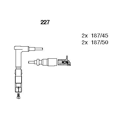 GVA 50B99004 Atesleme Kablosu Seti Mercedes M111 W202 W124 S124 C124