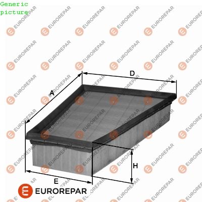 EUROREPAR 1680339180 Hava Filtresi Peugeot P306 97>02 Citroen Xsara 96>00 1.8-2.0 İ 16v Benzin Büyük Üçgen-Yamuk Filtre