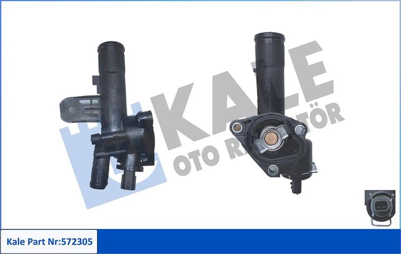 KALE 572305 Komple Termostat-Plastik Gövdeli 83 C Dacia Dokker-Duster-Lodgy-Logan Ii-Sandero Ii-Nissan Cube-Juke Micra Iii-Note-Nv200-Evalia-Qashqai-Qashqai 2 I-Tiida-Renault Captur I-Clio Iii-Clio Iv-Fluence