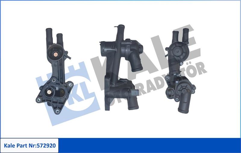 KALE 572920 Komple Termostat-Plastik Gövdeli 83 C Audi A1-A3-Seat Altea-Altea Xl-Leon-Toledo Iii-Toledo Iv-Skoda Octavia Ii-Rapid-Superb Ii-Yeti-Vw Eos-Golf Plus-Golf V-Golf Vi-Jetta Iii-Jetta Iv-Passat-Scirocco