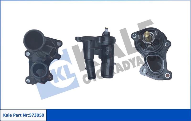 KALE 573050 Termostat Komple Ford Focus-Cmax-Mondeo-Fiesta 04> 1.6 Benzin 2 Çikiş