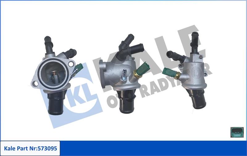 KALE 573095 Termostat Flanş 88 C Alfa Romeo 159-Fiat Croma-Grande Punto-Sedici-Opel Astra H-Astra H Gtc-Signum-V Ectra C-Zafira-Zafira Family B-Zafira B-Suzuki Sx4-Saab 9-3-9-5-Scania L-P-G-R-S