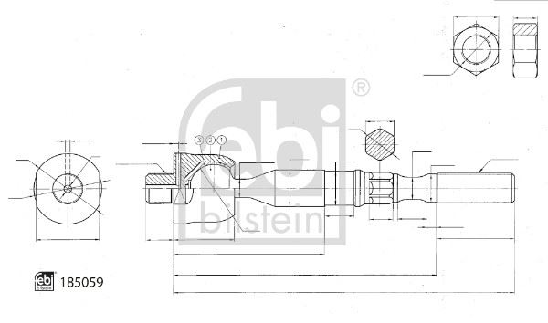 FEBI 185059 Rot Mili Kontra Somun İle Ford Us