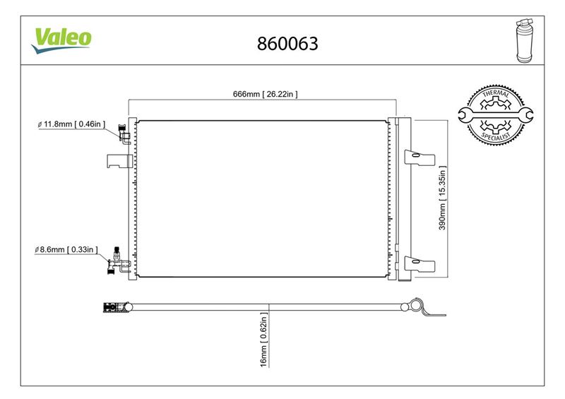 OPL-39140128 Klima Radyatoru Astra J Insignia A