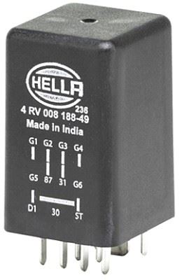 HELLA 4RV008188491 Kontrol Ünitesi Isitma Bujisi 9 Kutuplu 12v Vw