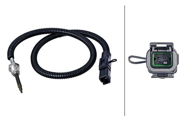 HELLA 6PT358181391 Egzoz Sicakliği Sensörü 560 Mm 2-Kutuplu Volvo