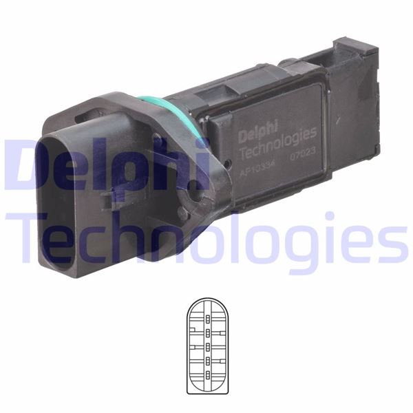 BOS-0281002757 Hava Kutle Olcer (Vw Golf 98-06  Polo 02-05  Audi A3 97-03) Agr-Ahf-Amf