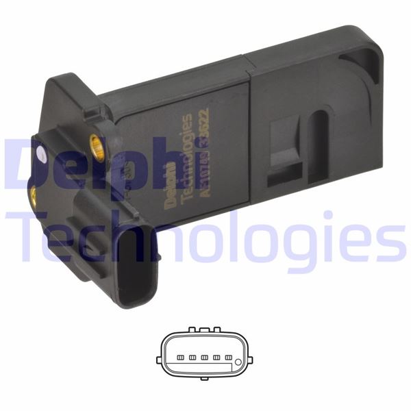 DELPHI AF10749-12B1 Debimetre Sensörü Isuzu D-Max-Grafter-N-Series-Rodeo 06/2003>
