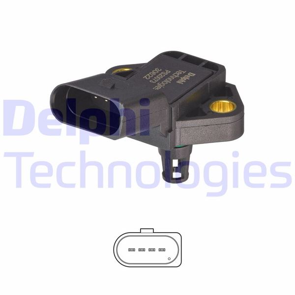 DELPHI PS20073-12B1 Map Sensörü Audi A1-A1 City Carver-A1 Sportback-A2-A3-A3 Allstreet-A3 Cabrio-A3 Sportback-A4-A5 Spor Tback-Q2-Q3-Q3 Sportback-Q5 Quattro-Rsq3 Quattro-Cupra Formentor-Leon-Leon Sportstourer-Seat Alhambr