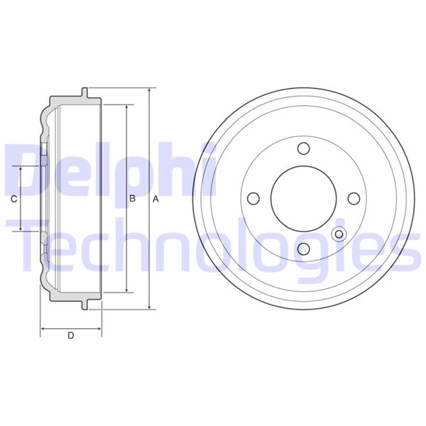 DELPHI BF638 Arka Fren Kampanasi Opel Corsa F 19> Peugeot 208 19>