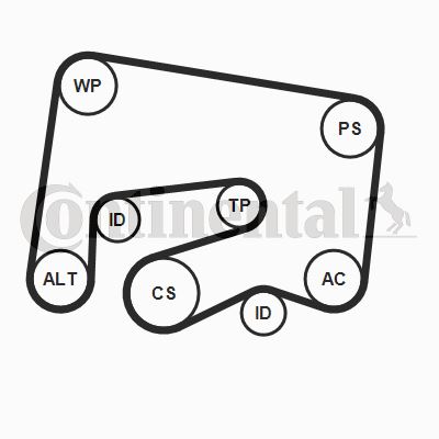CONTI 6PK2000K1 Kayis Gergi Rulmani Mercedes W204 C204 S204 C218 W212 S212 C207 X204 W166 Kutuklu