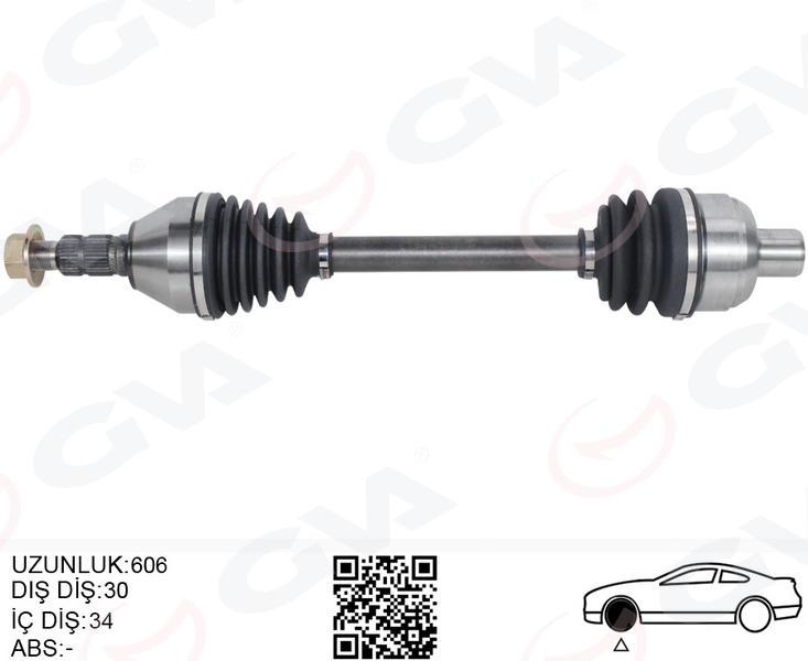 GVA 4491216 Komple Aks Ön Sağ Opel Insignia 1.6 T A16let M-T 08-