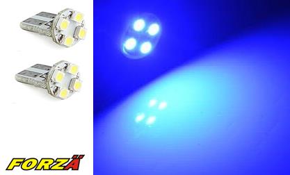 FORZA LED-01B Led Ampül 12v.4 Lü Smd B.Dipsiz Mavi
