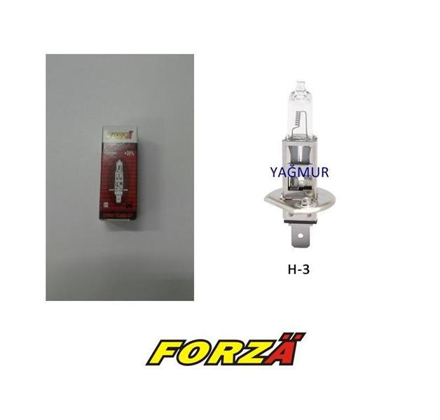 FORZA XP12H3 Halogen Ampül H - 3 12v.55w 30 Fazla