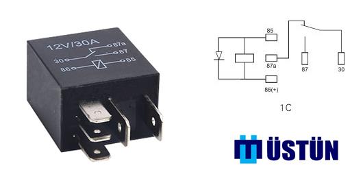 USTUN RL350 Mikro Role 12v 5p 40 Amper