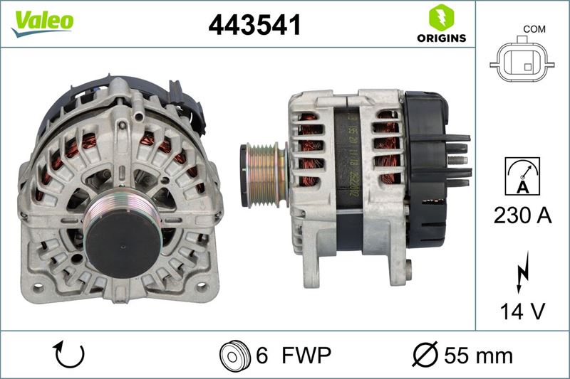 VALEO 443541 Alternatör Renault Megane